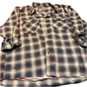 Dixxon Flannel Co. Moreno Men's‎ 5XL Long Sleeve Pearl Snap Button Flannel Shirt